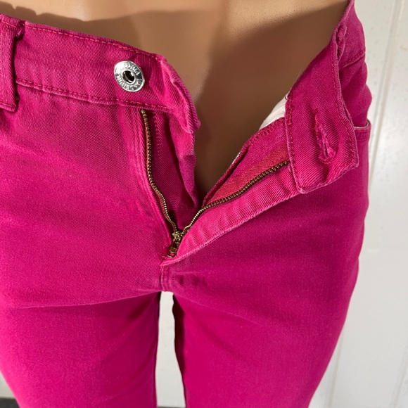 *Gloria Vanderbilt  Women's  Pink Cuffed Jean Capri Sz 8 - Picture 14 of 16